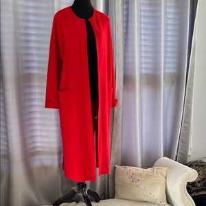 Elegant Red Women's Cardigan